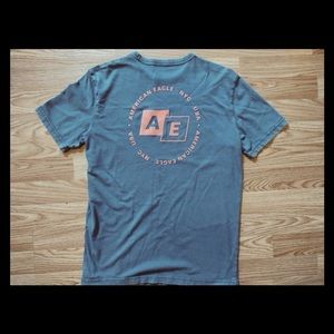 American Eagle ; Short Sleeve Graphic Logo Tee